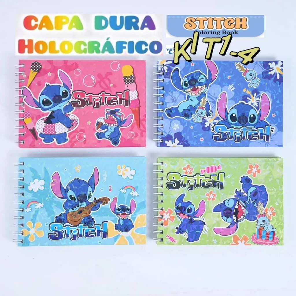 Livro de colorir do Stitch, capa dura, 50 páginas-YEYSALE