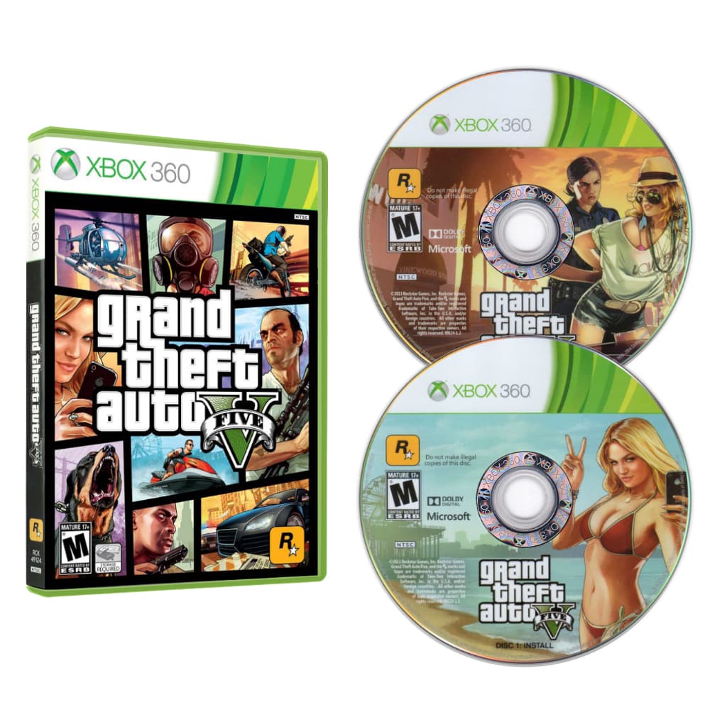 Jogo GTA Grand Theft Auto V para Xbox 360 legendado Português Mídia Física Desbloqueado