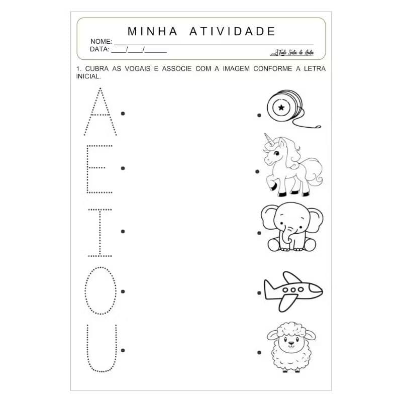 Kit 80 Atividades de Coordenação Motora diferentes Folhas Soltas A4