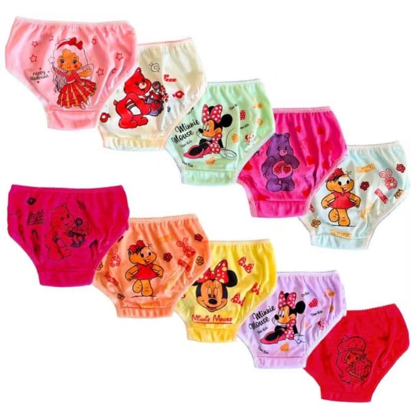 Kit Calcinhas Infantil menina Premium Sublimadas Pintadas Estampadas