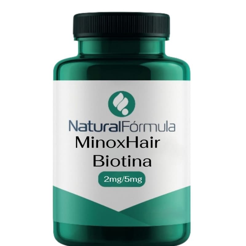 Suplemento MinoxHair 2mg + Biotina 5mg em Cápsulas