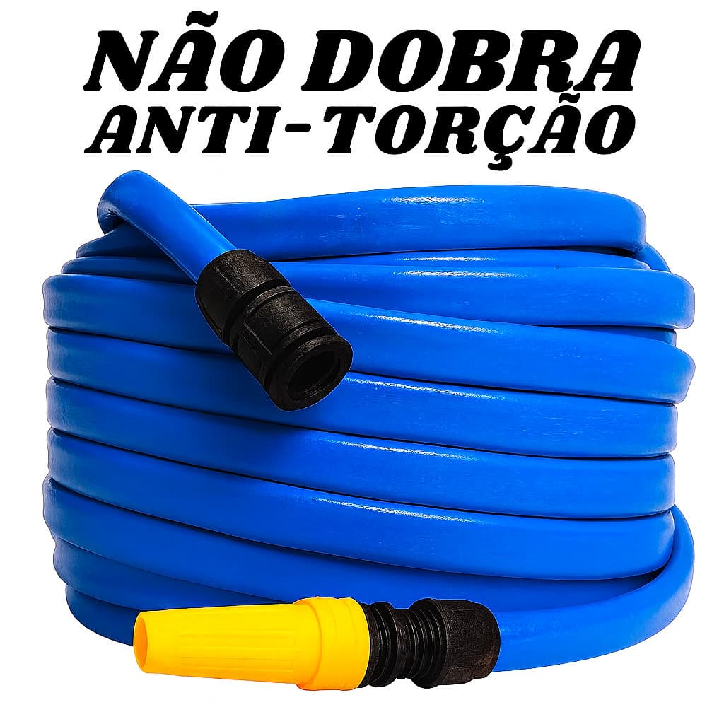 Mangueira de Jardim 10 a 50 Metros Anti-Torção e Anti-Dobras