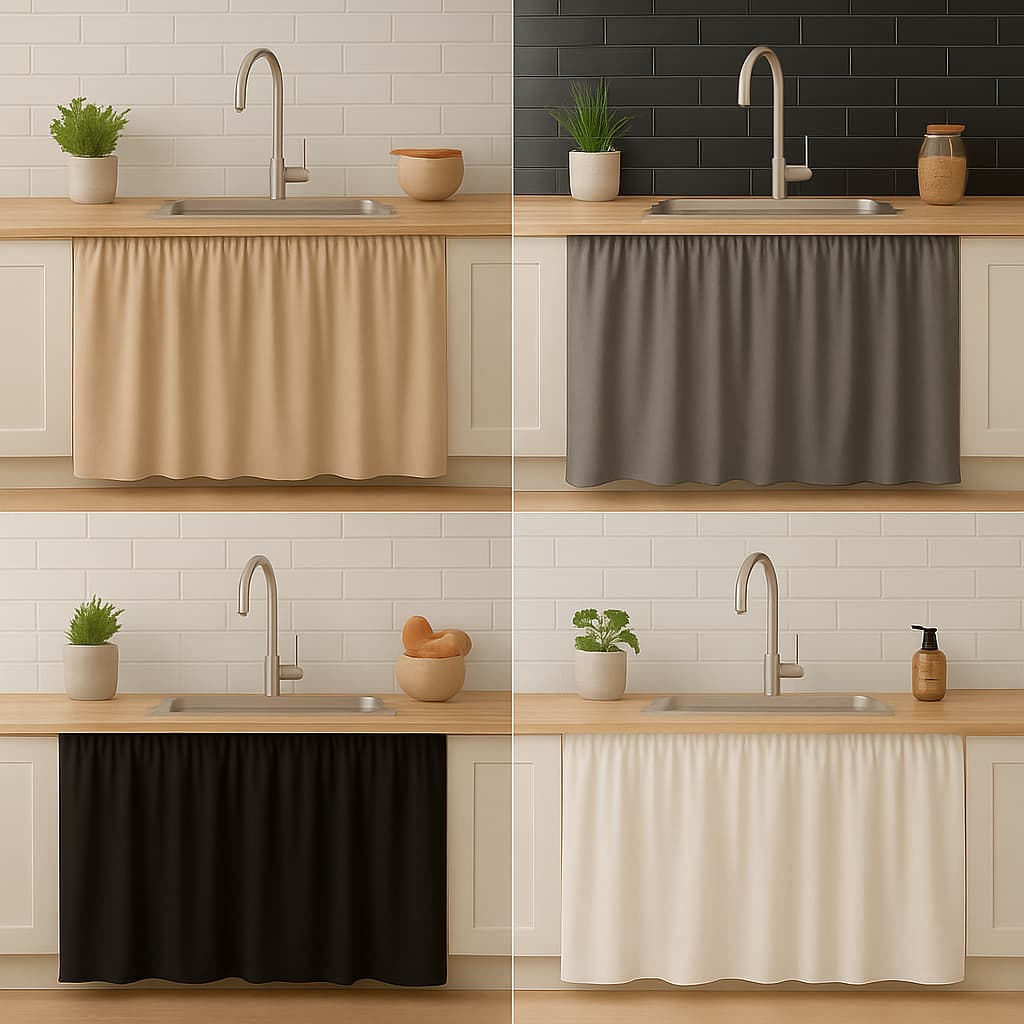 KIT C/2 OU 1 CORTINA DE PIA 100% PVC Antimofo 138x80 LAVÁVEL