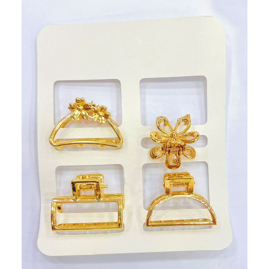 Kit 4 Peças mini piranha De Cabelo Em Metal.MODELO ALEATORIO