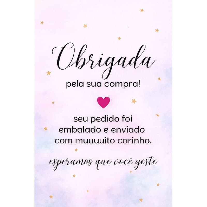 Cartão Obrigada Pela Compra – Cartão de Agradecimento Cliente