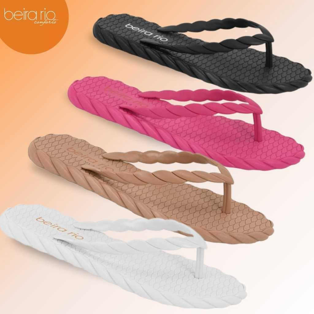 Chinelo Feminino Beira Rio Conforto Ref.8557.100