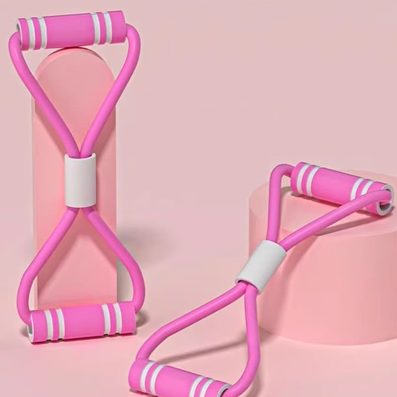 Elástico em forma de 8, treinador de costas/ombros, faixa de resistência para glúteos