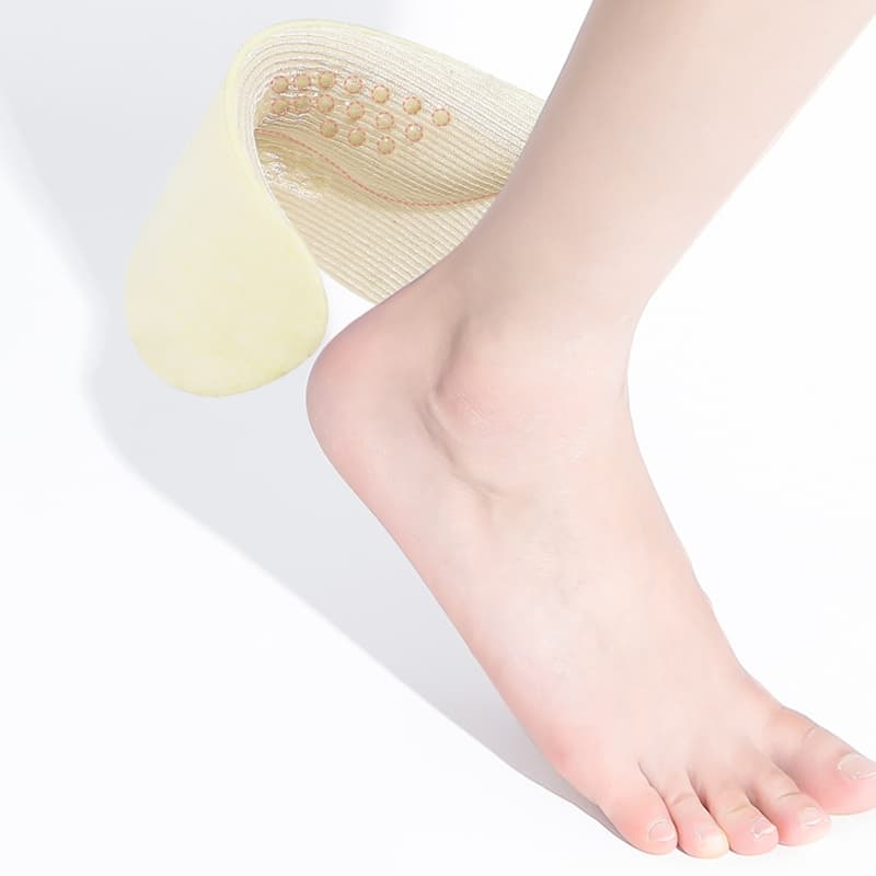 Protetor de calcanhar antideslizante, redutor de sapato, palmilha de meio número