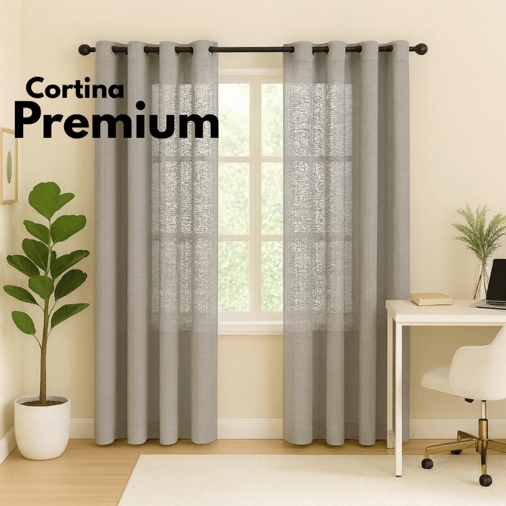Cortina Premium 3,00 x 2,50 - Ideal para Decoração, Quarto, Sala, Escritório, Parede Inteira