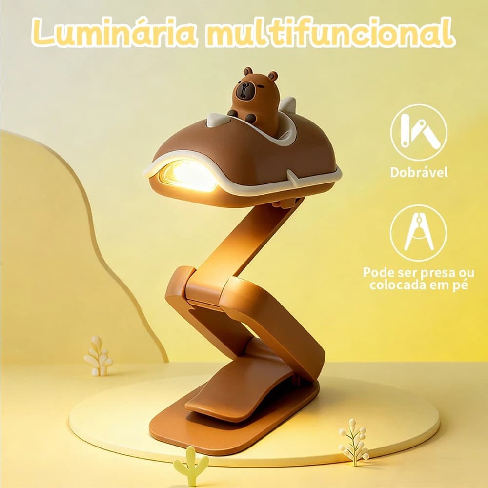 Capivara Silicone Sleep Night Light USB Luz Nocturnna Recarregável