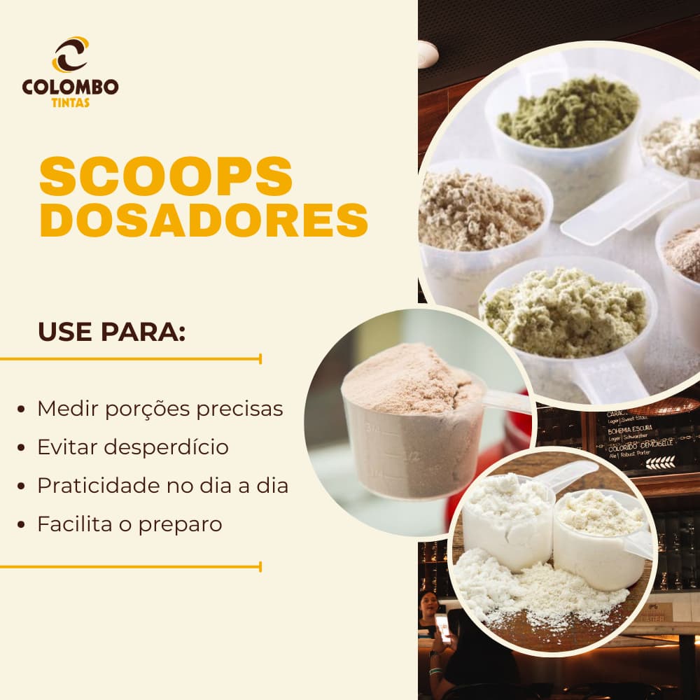 Medidor Dosador Scoop 50g/50ml - Colher Medidora: Perfeita para Líquidos grãos mantimentos