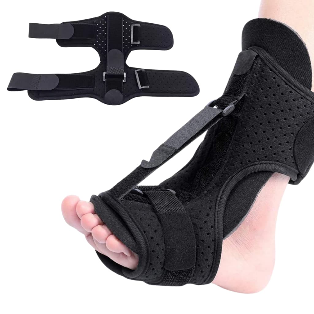 Órtese para Pé Caído e Tornozelo | Tala Tratamento Fascite Plantar Fisioterapia Esporão de Calcanhar