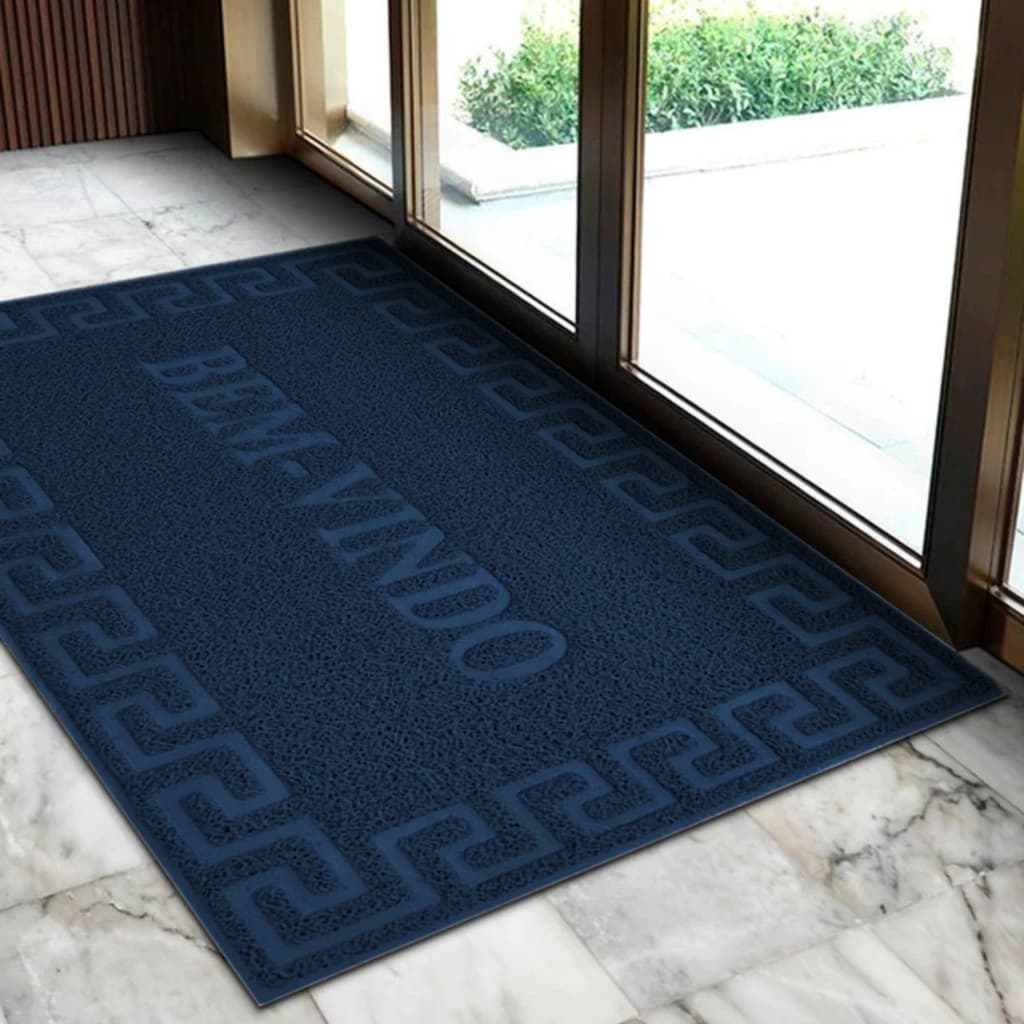 Tapete Bem Vindo Emborrachado Antiderrapante Porta Entrada