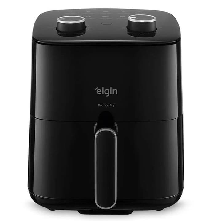Fritadeira Elétrica sem Óleo Air Fryer Prática Fry 3,7L Elgin 1400W Grelha Removível Antiaderente