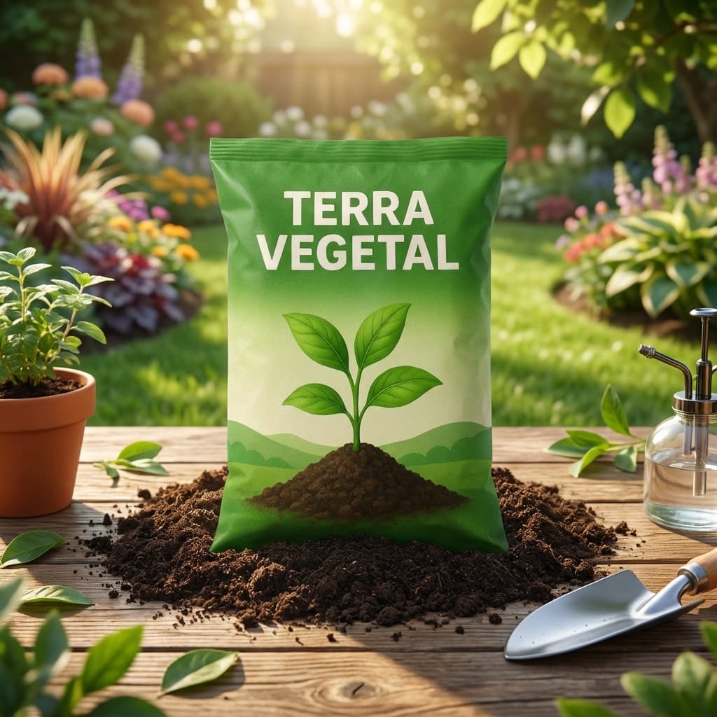 Terra Vegetal Orgânica Adubada com Húmus até 10KG
