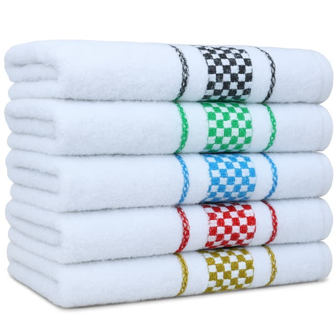 Kit 5 Pano de Prato Copa Jaquard Premium Atoalhado Felpudo 100% Algodão – 45x70cm, Alta Qualidade