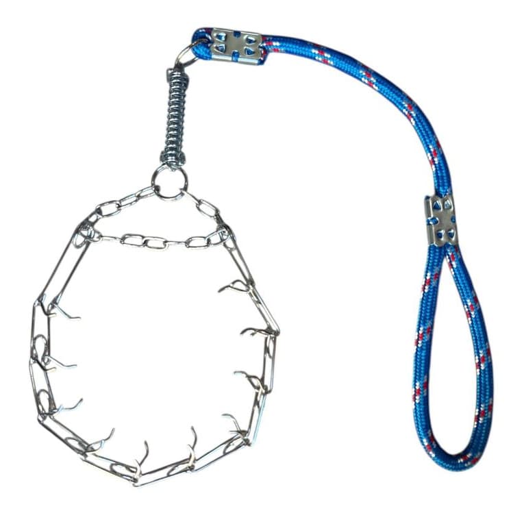 Coleira para cachorros com pino regulável prong collar guia cachorro grande super reforçada guia