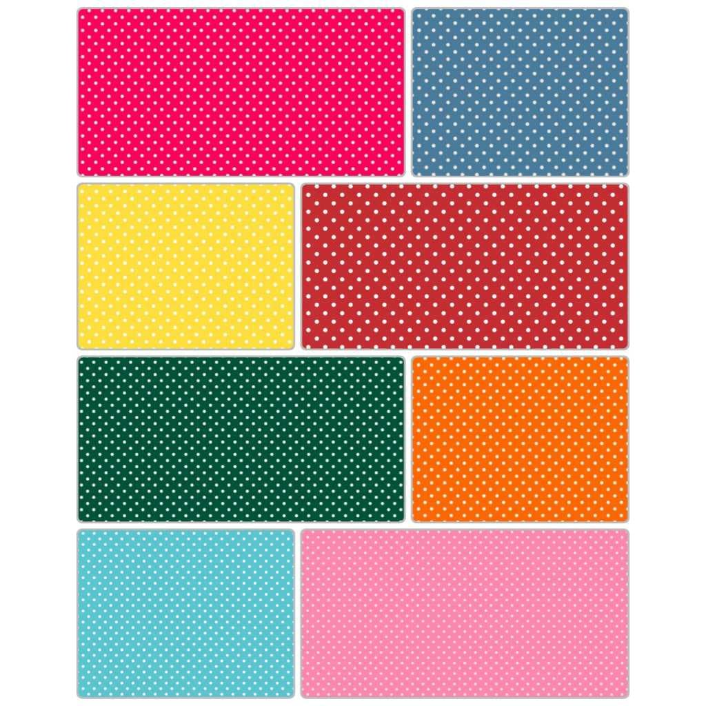 Tricoline 100% Algodão 50CM  Larg 1,50m Estampado  POÁ MÉDIO - BOLINHA - 1cm de uma bola a outra