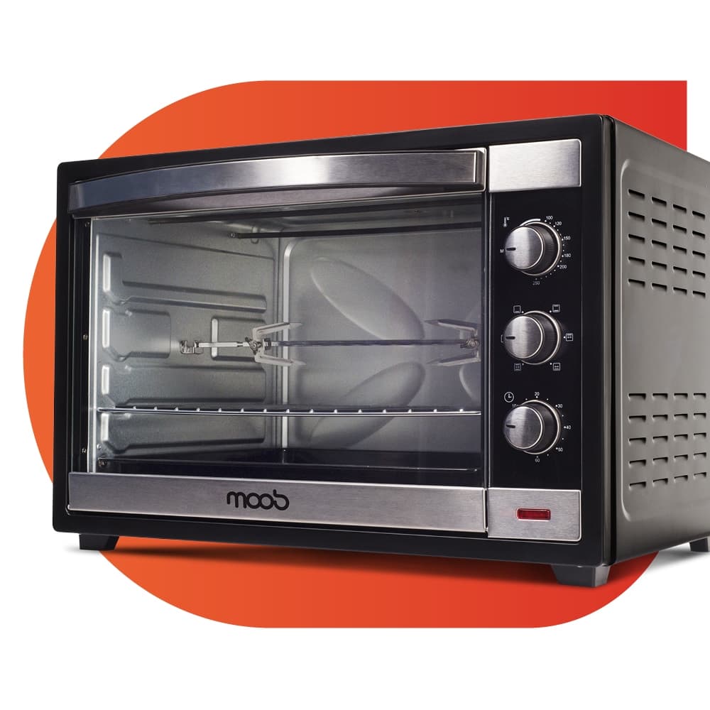 Forno Elétrico 60 Litros Moob Com Espeto Giratório e Luz Interna 127V
