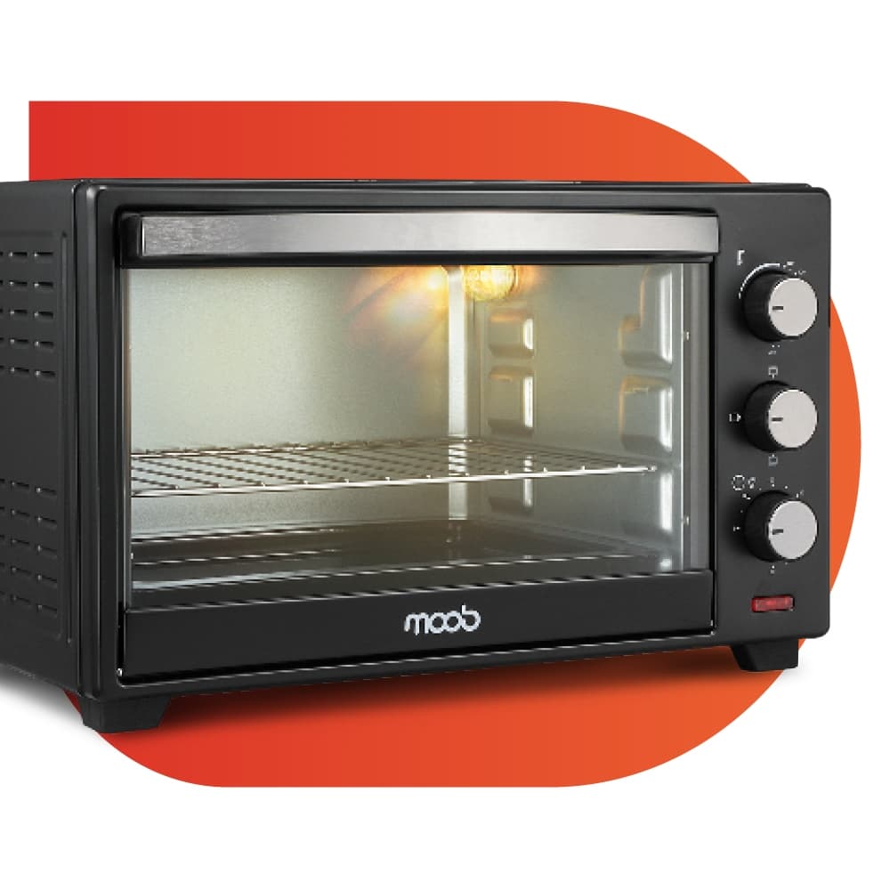 Forno Elétrico Bancada Moob 50 Litros Função Timer com Luz Interna