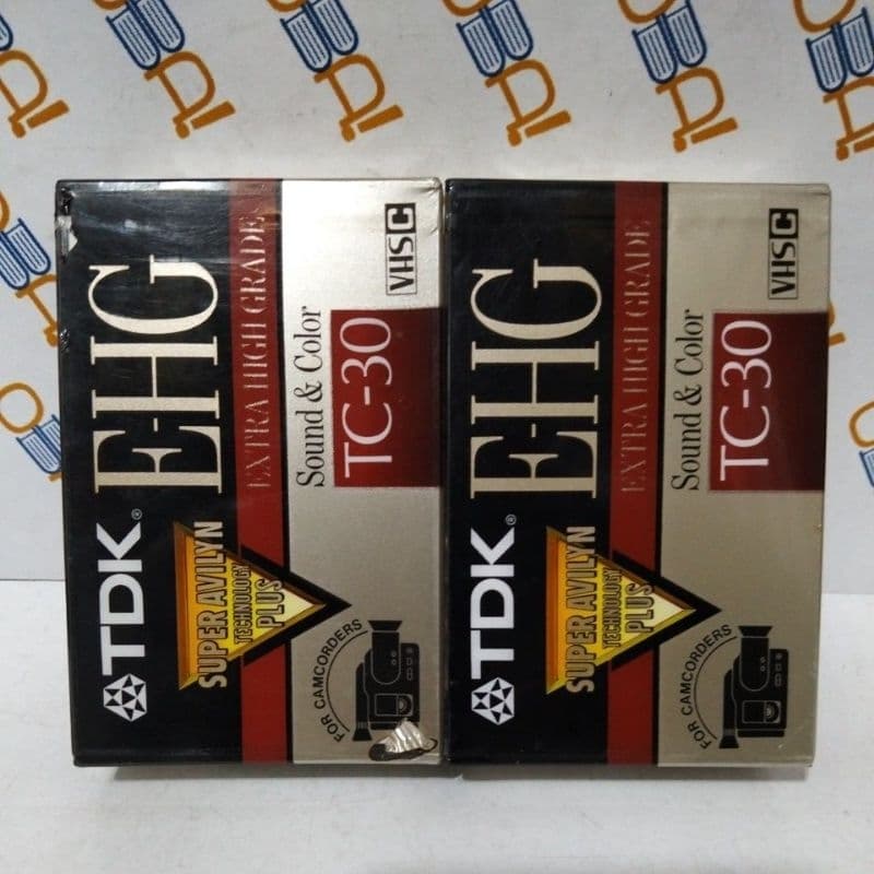Fita TDK E-HG TC-30 para filmadoras VHS (Novo)