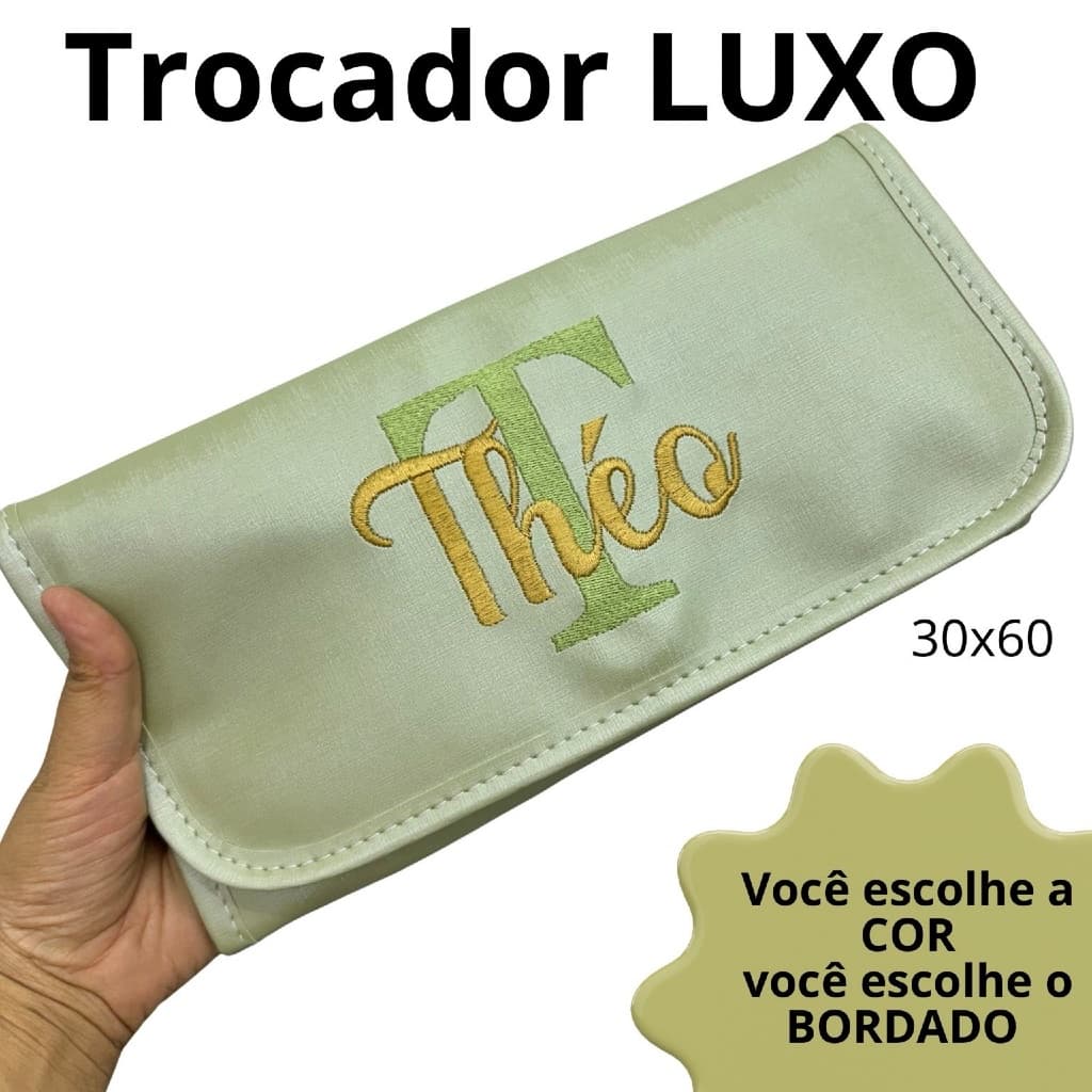 Trocador Portátil personalizado e Impermeável para bebê Dobrável,Praticidade e conforto para seu bebê.