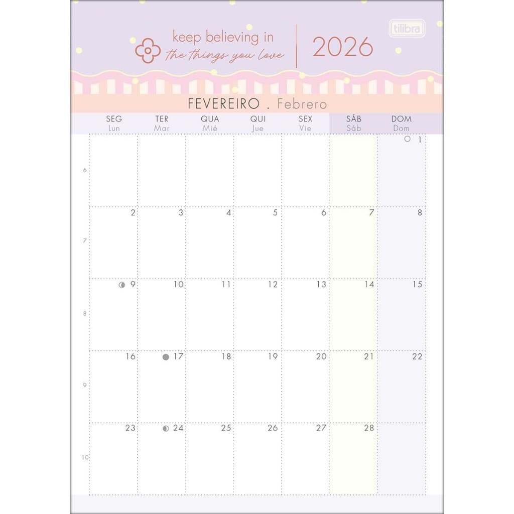 CALENDÁRIO PLANNER SOHO 2026 - TILIBRA