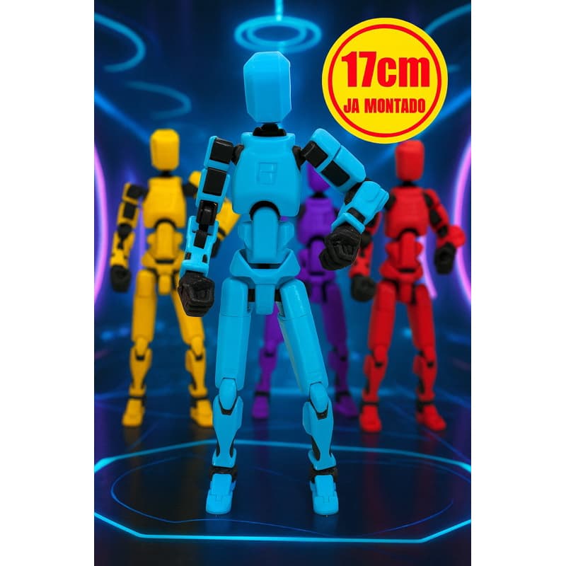 Boneco de Ação Dummy 13 - O Brinquedo Articulado que Revoluciona a Diversão! JA VEM MONTADO!