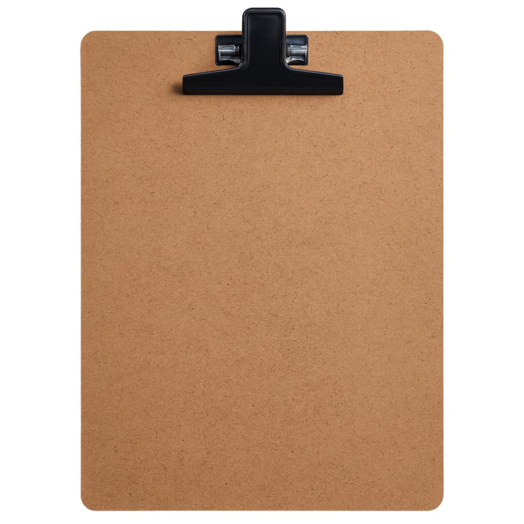 Prancheta de Madeira Eucatex A4 Ofício Com Prendedor de Metal 33cm x 23cm