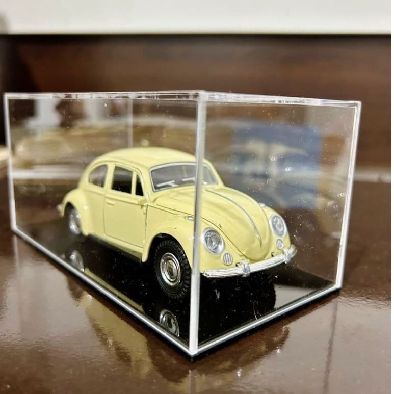 Caixa de Exibição Transparente em Acrílico com Base Coleção Carros Motos e Miniatura Escalas