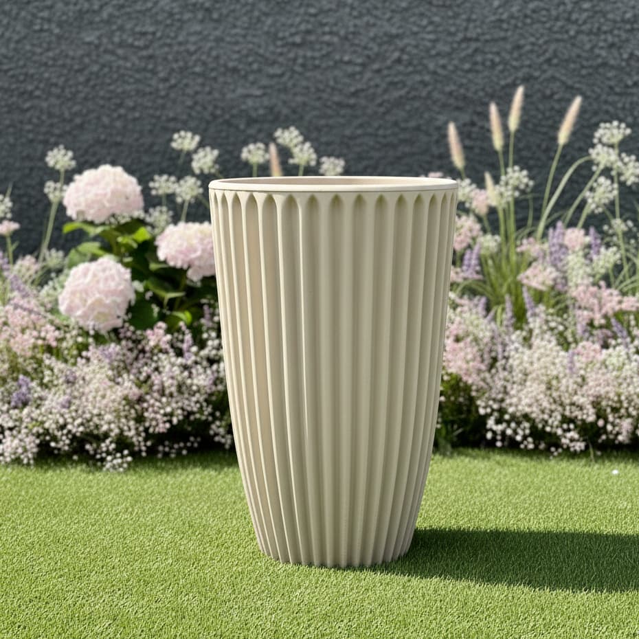 Vaso para Plantas e Flores em Polietileno Decorativo Moderno Coluna Romana Nº2 Luxo