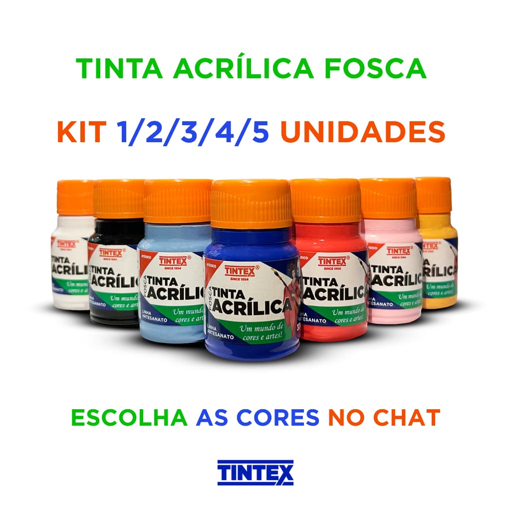 Tinta Acrílica Fosca 37ml - TINTEX