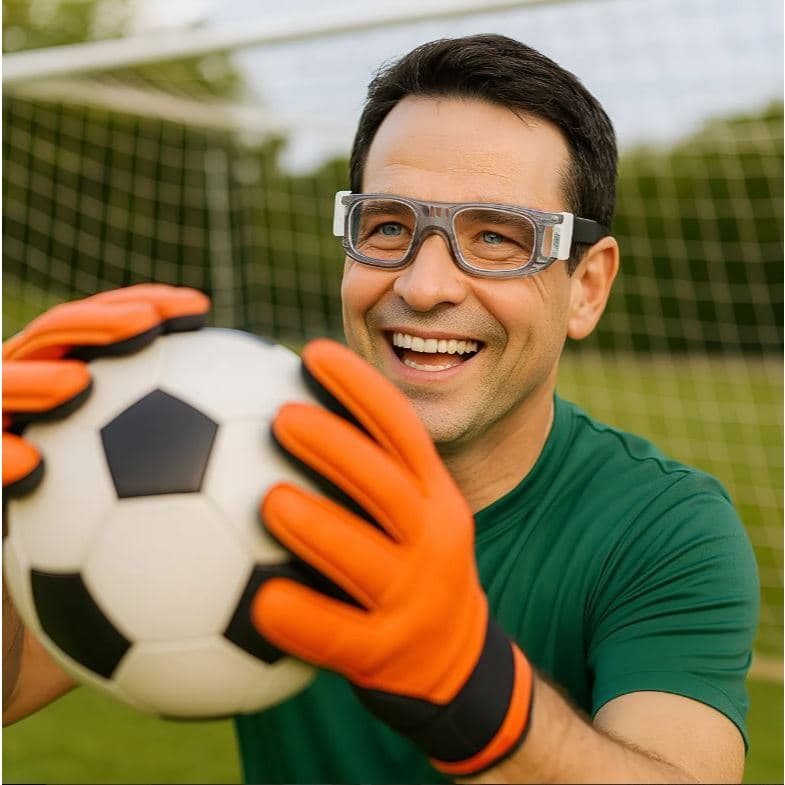 Óculos de proteção futebol basquete esportes aceita lentes de grau ( Produto no Brasil )
