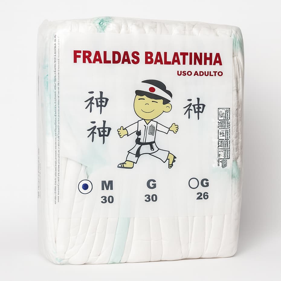 Fralda Descartável Balatinha Geriátrica Adulto