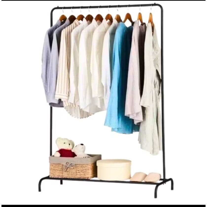 Arara De Roupas Cabideiro Organizador Closet Resistente Movel Desmontável Mancebo Chão Guarda Roupa