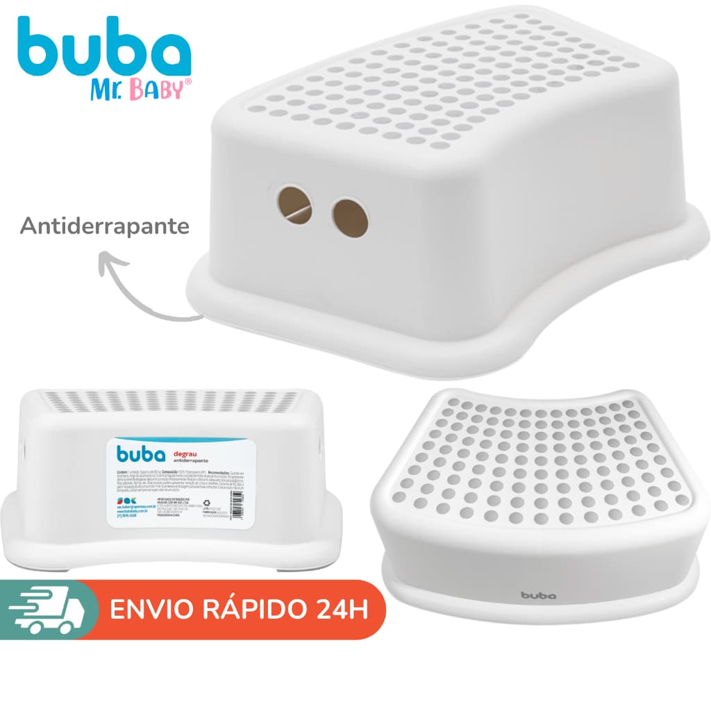 Banquinho Degrau Infantil Antiderrapante Buba