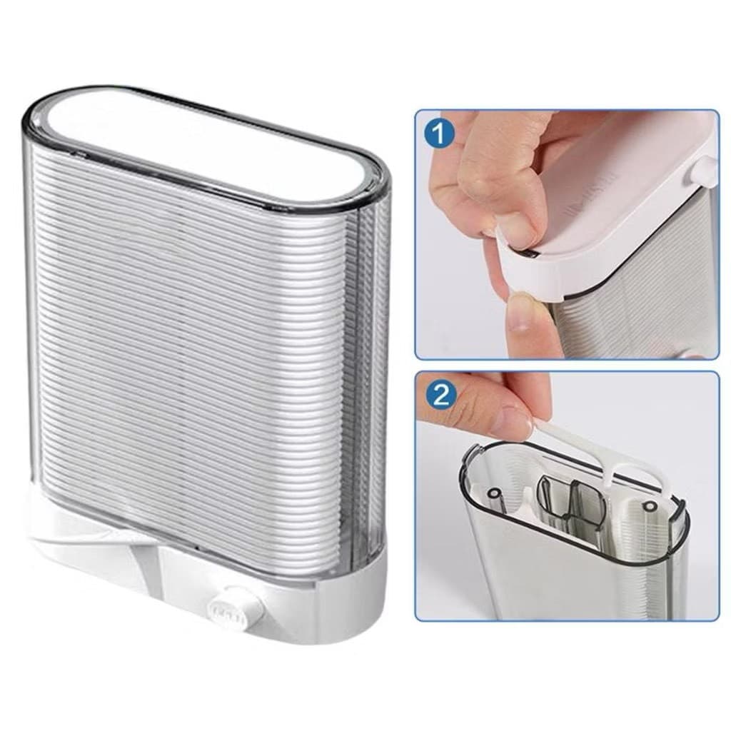 Distribuidor automático de fio dental - Palitos Curvados Ultrafinos E Fio Dentário com 88 peça