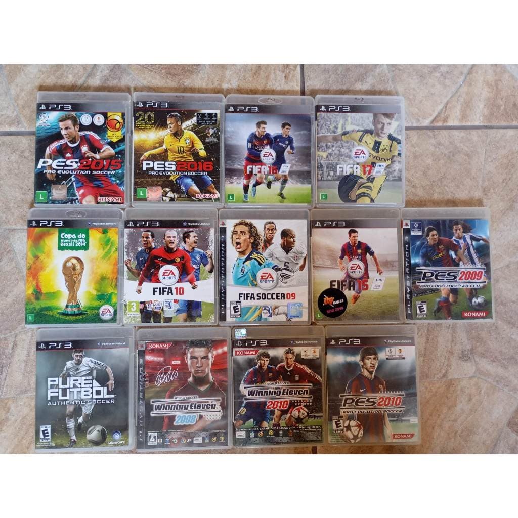 Jogos originais de futebol  fifa e pes PS3