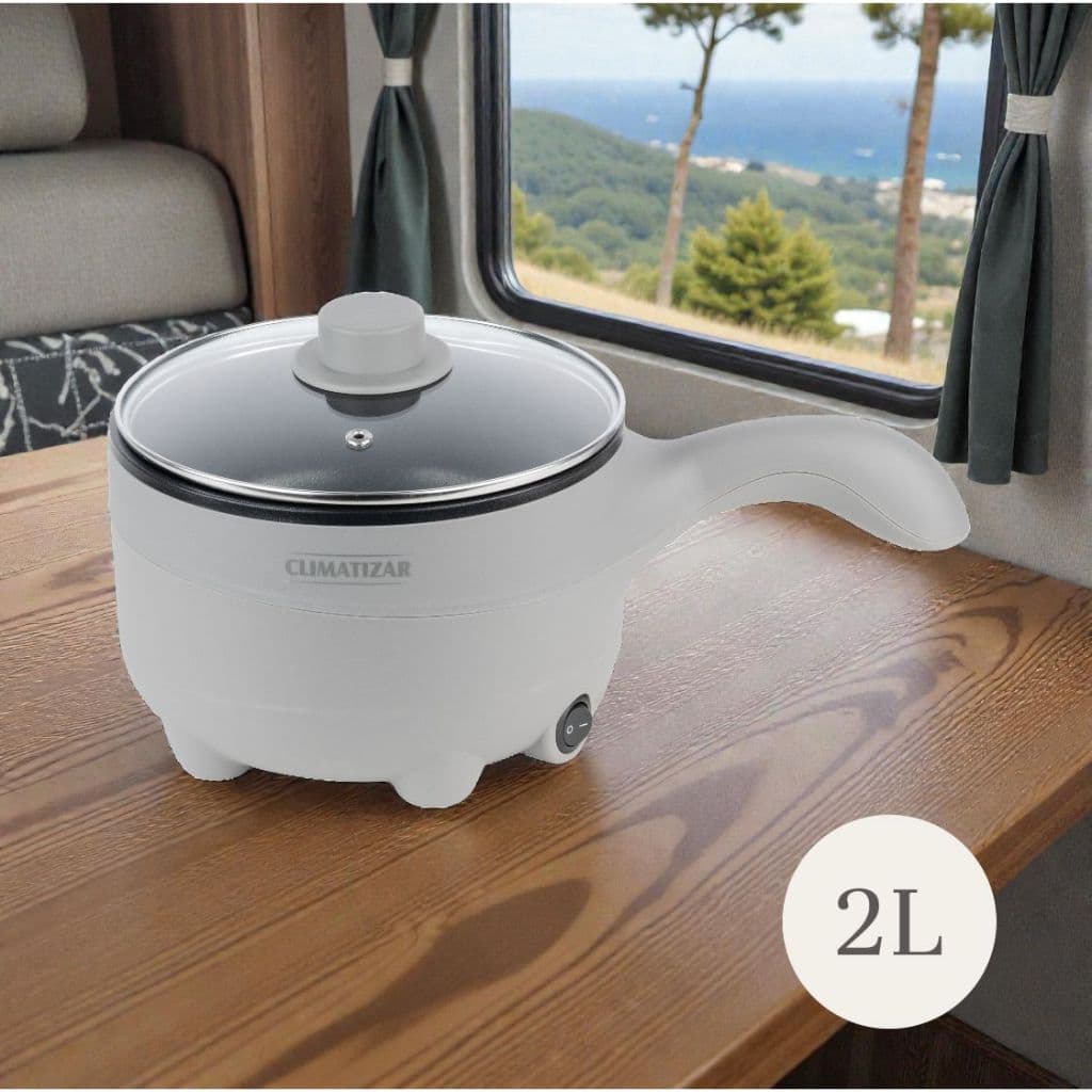 Panela Elétrica 12v ou 24v Antiaderente 2L Caminhão Van Motorhome Climatizar