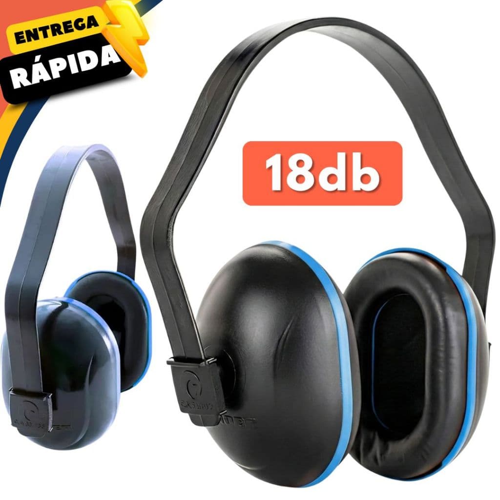 Abafador Auditivo Tipo Concha Proteção Contra Ruídos Adulto e Infantil Autismo Obra Estudo