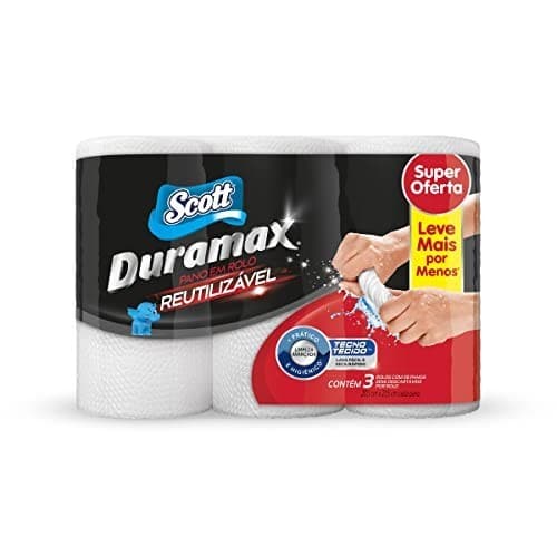 Pano Reutilizável Scott Duramax kit 3 Unidade Branco