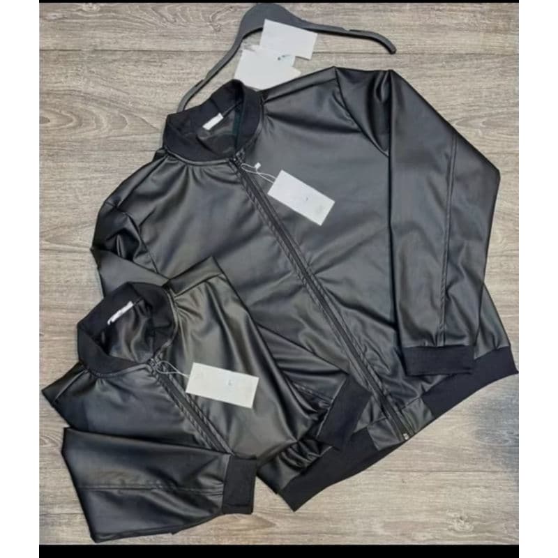 Jaqueta bomber de couro Padrão Za.r forrada moda influencer masculino