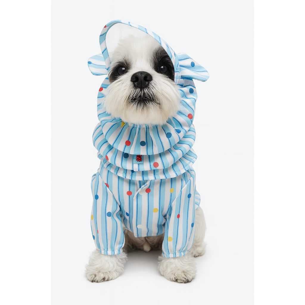 Capa De Chuva Premium Com Viseira Para Pets( Até 7kg)