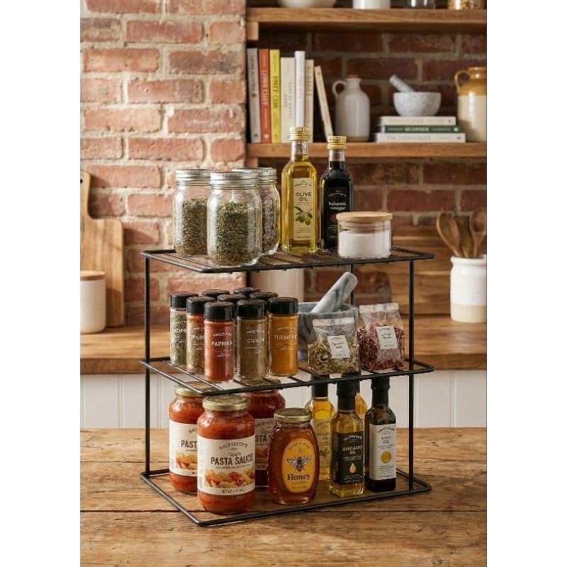 Organizador Suporte  Quadrado Dois Andares.