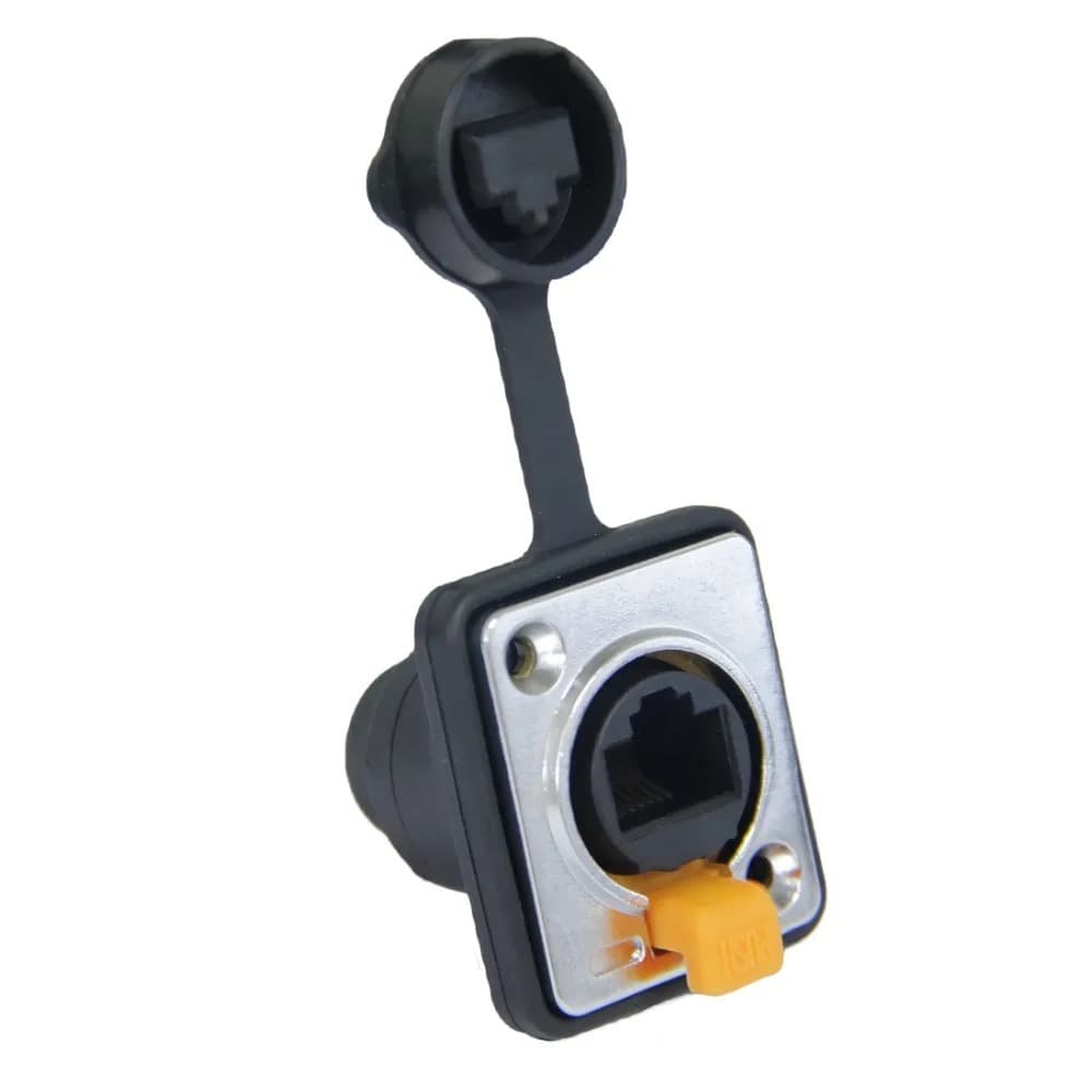 Adaptador RJ45 Fêmea Painel  CAT5/CAT6