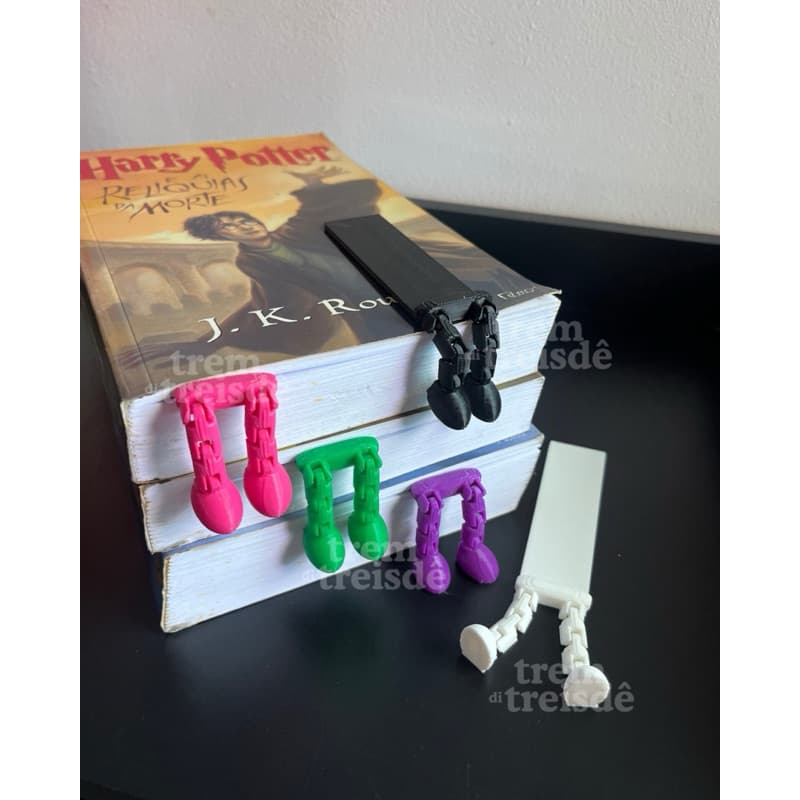 Kit Marcadores Perninhas Articuláveis Criativo Divertido Leitura Livro Estudo Presente Cute Impressão 3D