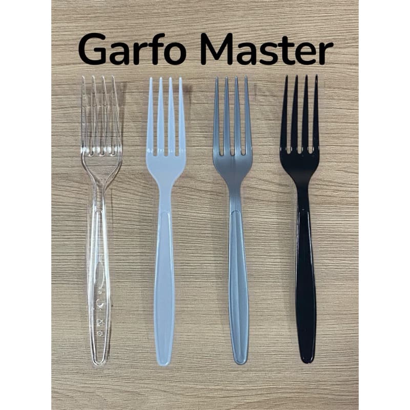 Garfo Master, Faca e Colher (50 a 400 uni) Talher Descartável