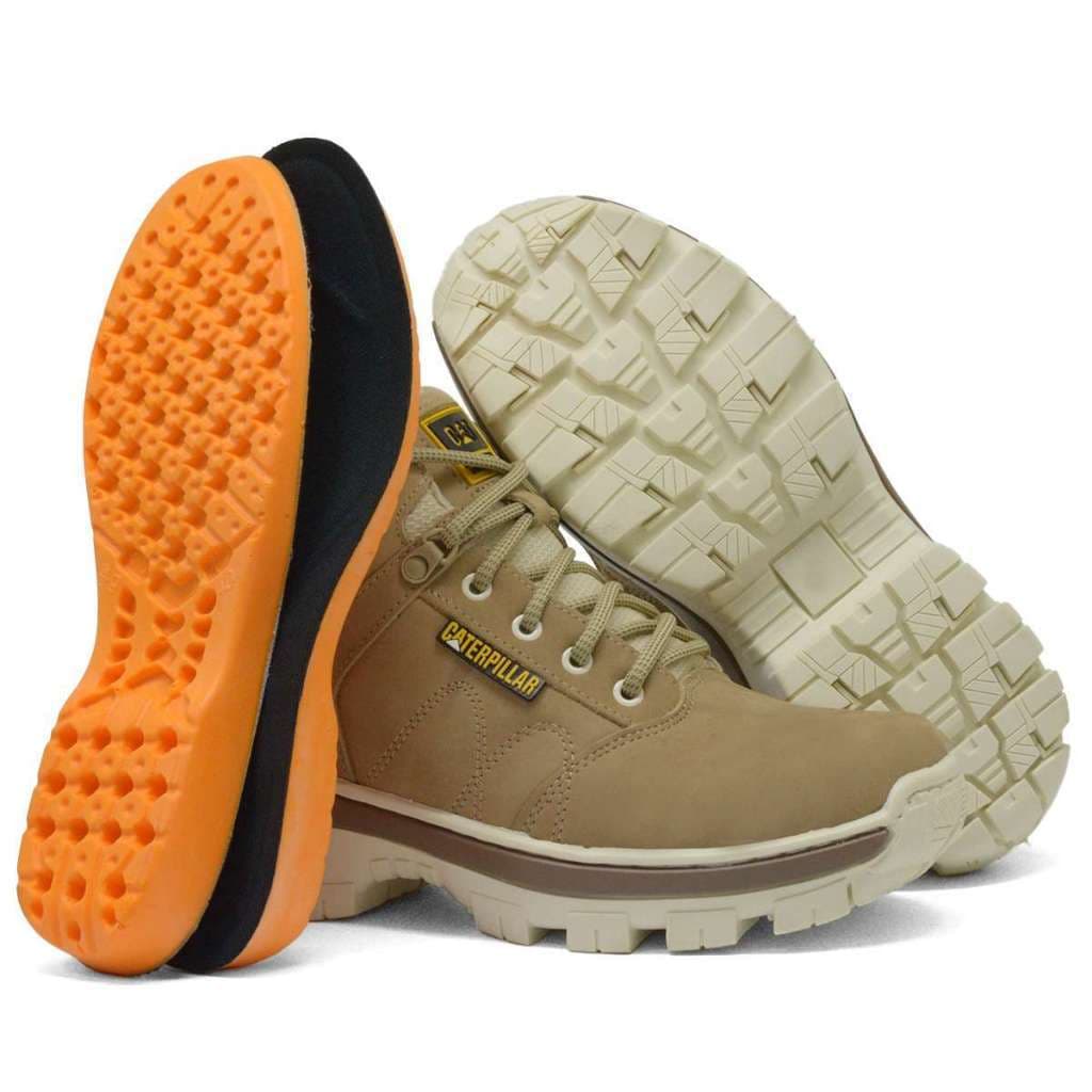 Coturno caterpiller cor Nude couro RF 08