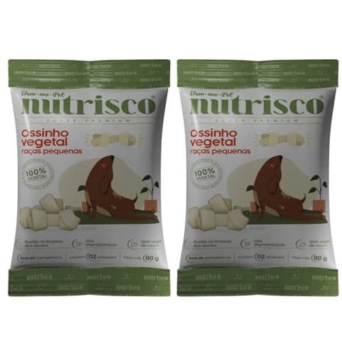 Kit 2 Ossinho Vegetal para Cães – Raças Pequenas / Médias e Grandes | Petisco Natural