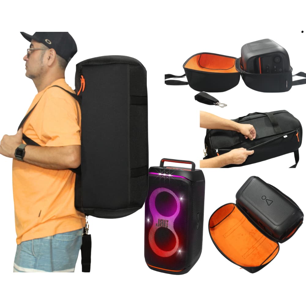 Case Bolsa Para Som Partybox Club120 - Capa Bag Com Bolso -  A Prova D` Agua